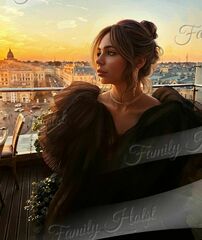 Портрет на холсте на заказ с дизайном