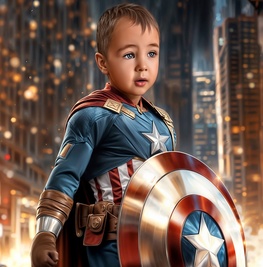 Портрет в образе Дети супергерои